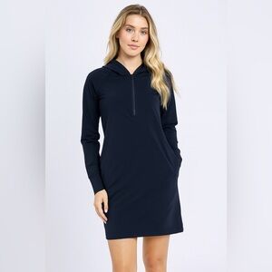 Duluth Trading Co HOT NoGA
Stretch Hooded Dress Navy Blue Size XS
